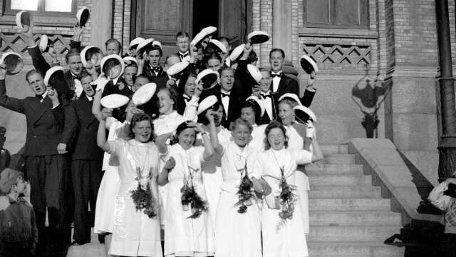 Studentexamen i Karlstad 1941.