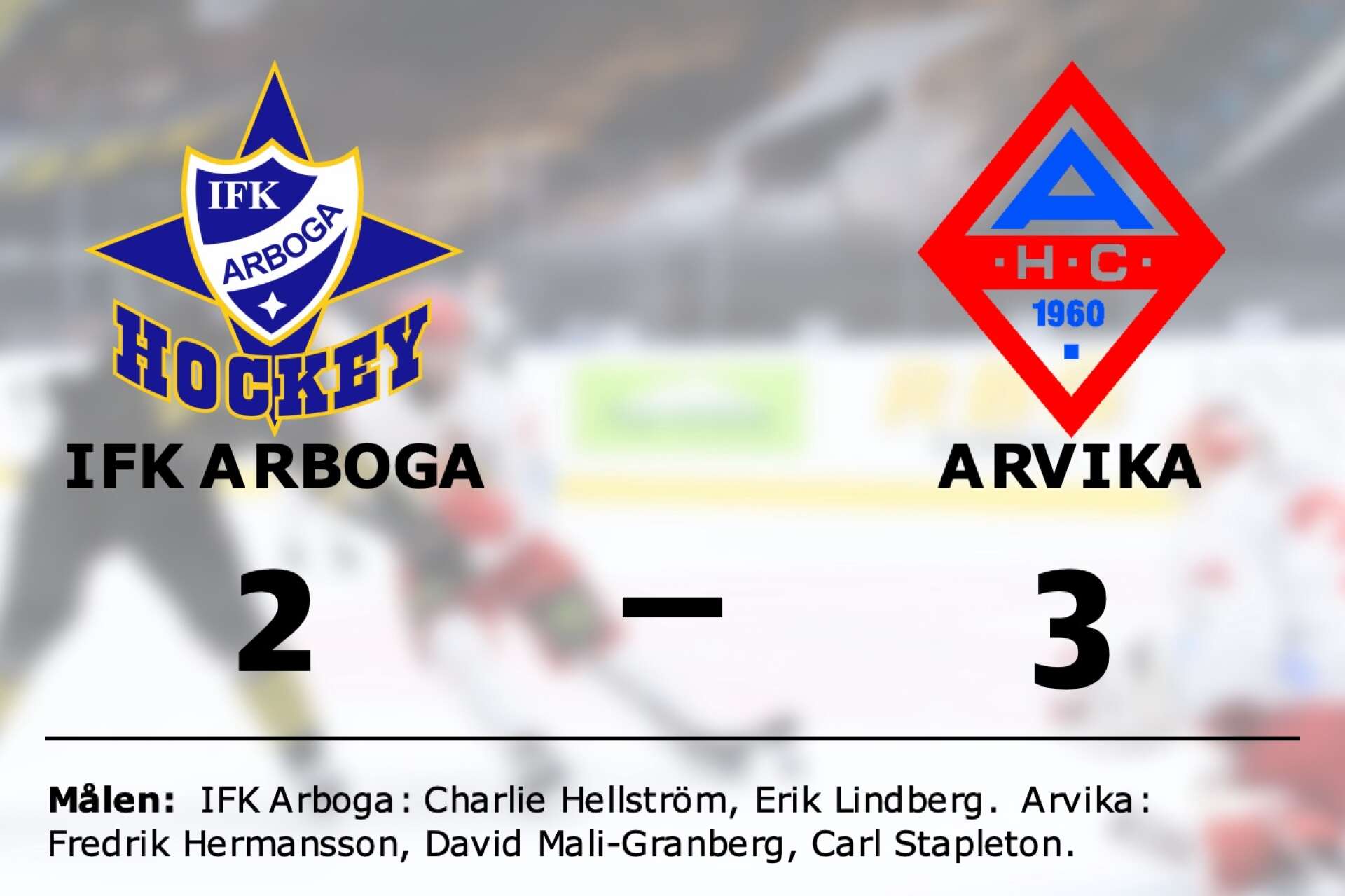 IFK Arboga förlorade mot Arvika
