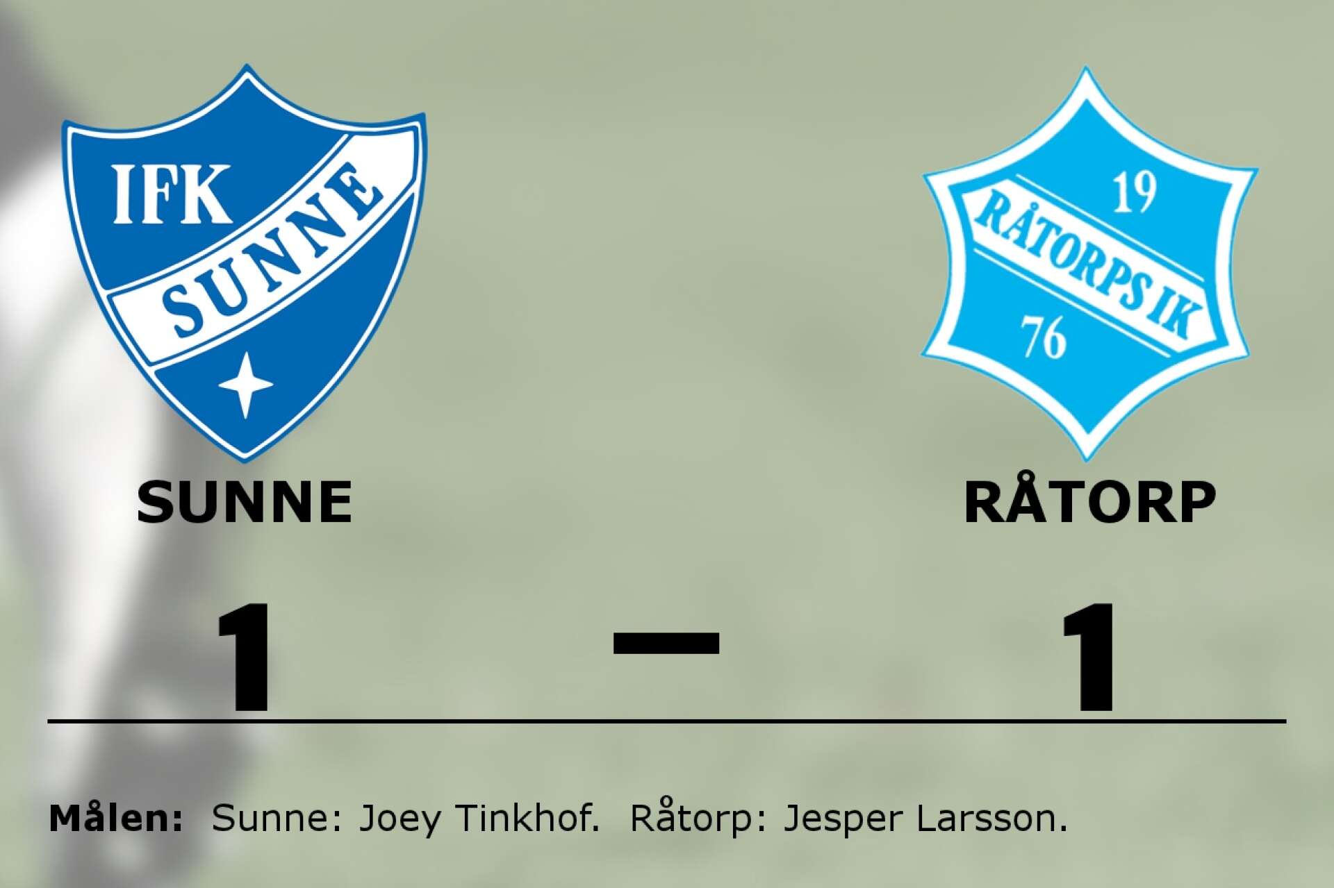 IFK Sunne spelade lika mot Råtorps IK