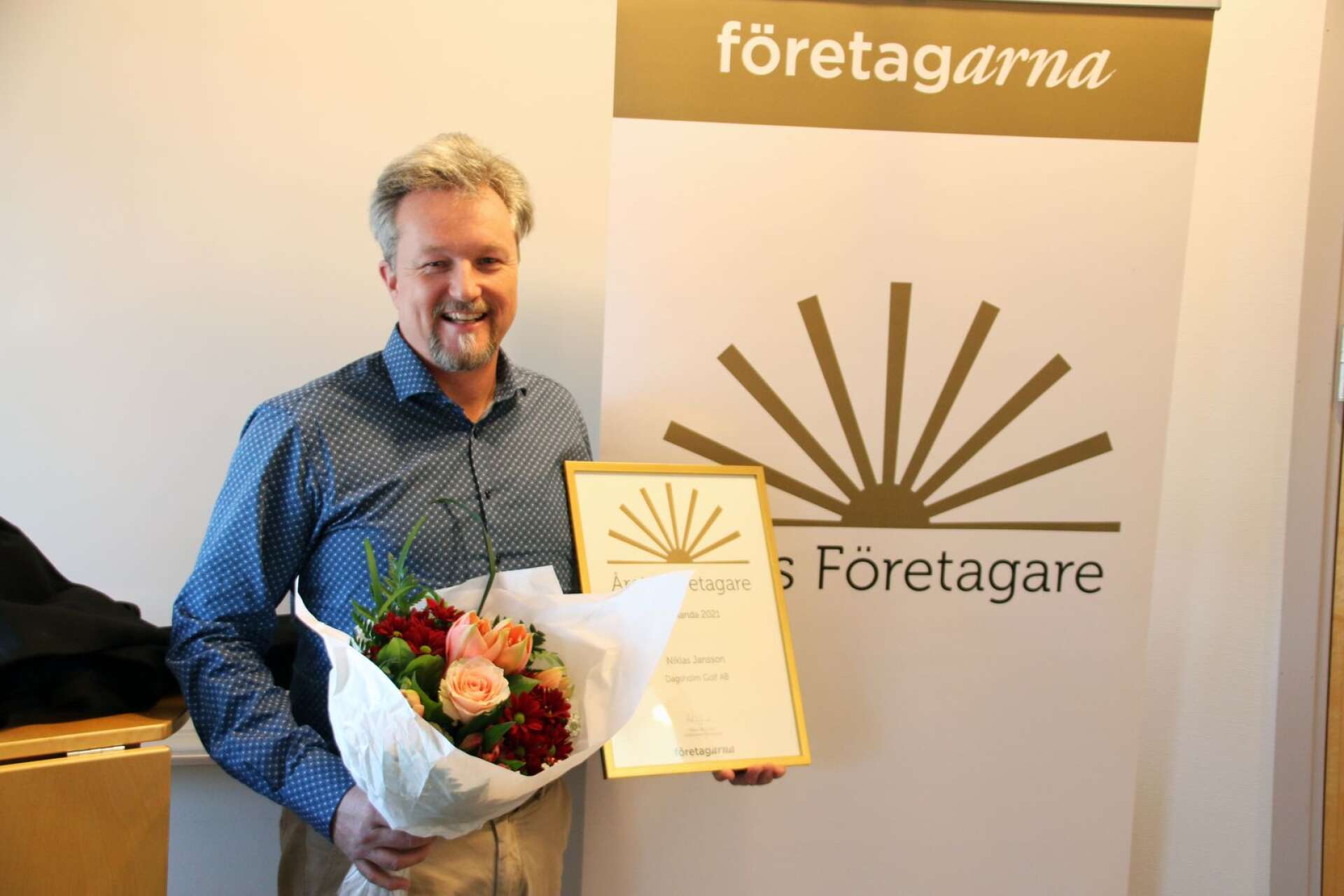 Niklas Jansson är årets företagare i Färgelanda. 