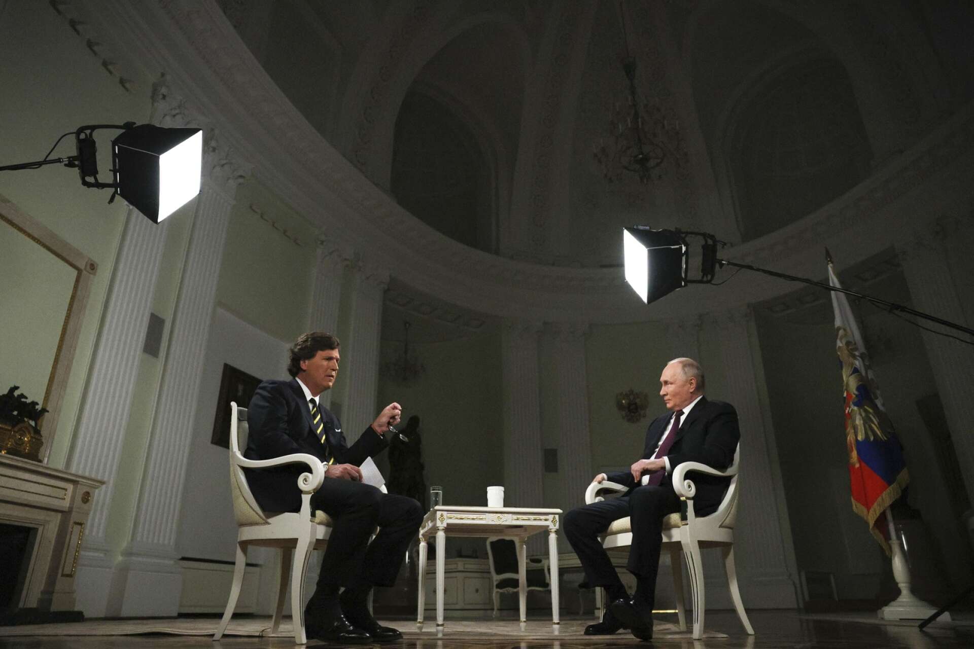 Rysslands president Vladimir Putin intervjuades av förre Fox News-journalisten Tucker Carlson i Kreml under förra veckan. ”En publicistisk freak show”, kallar AN:s krönikör Marcus Kohlberg intervjun.