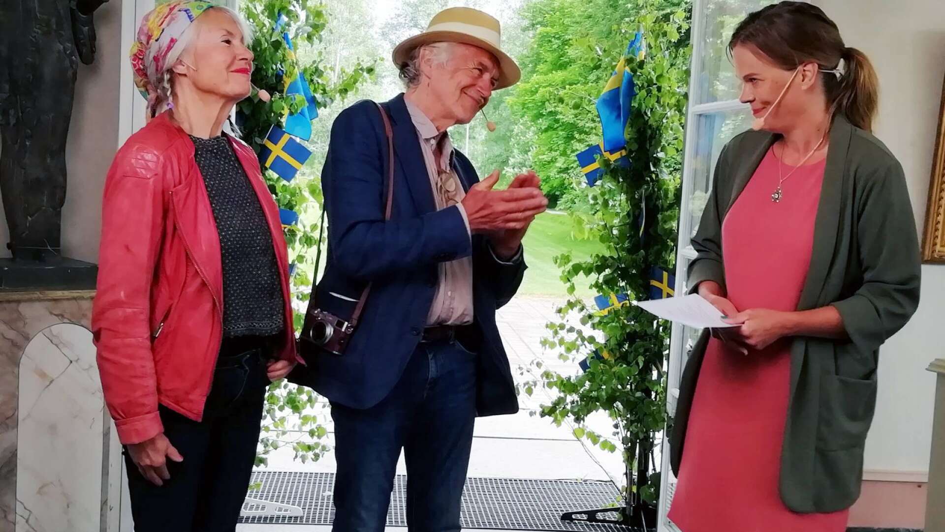 Marc och Karin Broos fick kulturpriset till Göran Tunströms minne. 