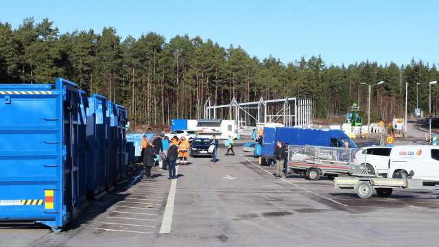 Återvinningsstationen vid Östby fick påhälsning av inbrottstjuvar på onsdagsmorgonen.