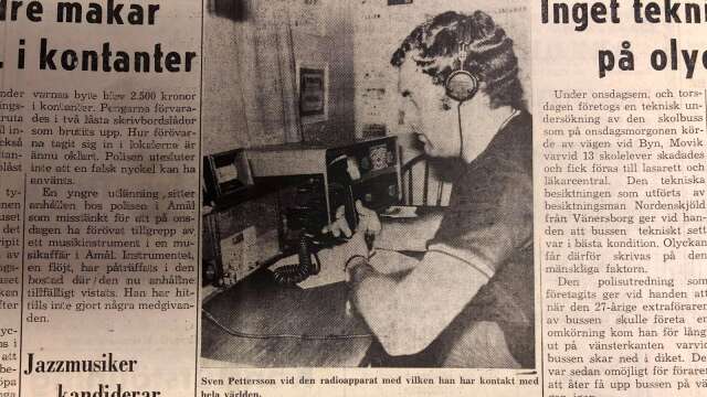 Radioamatören Sven Pettersson toppade PD:s förstasida i augusti för 50 år sedan då han deltog i en direktsändning i Trinidad.