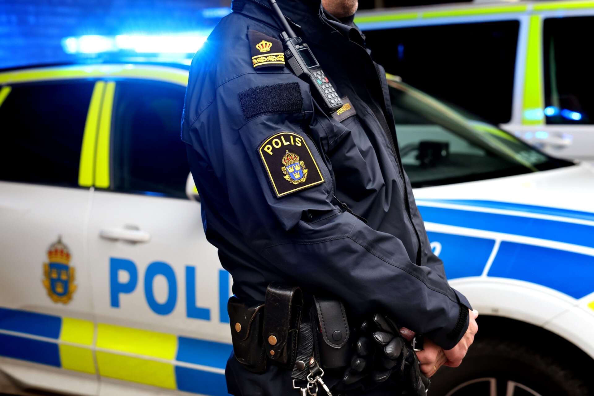 En berusad man omhändertogs i en galleria i Karlstad. 