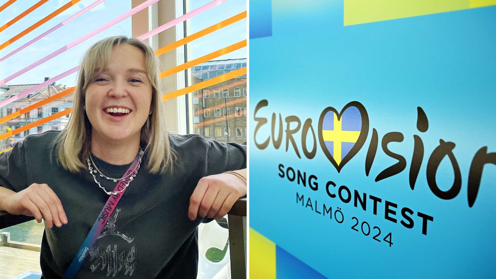 Andrea K Liljemark från Karlstad arbetar nära Karin Karlsson som har det övergripande ansvaret för Eurovision i Malmö.