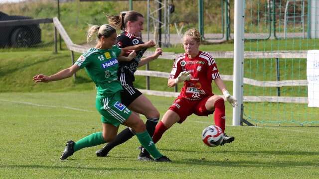 Mallbacken förlorade hemma mot Lidköping med 0–1. Grace Wallin var nära att sätta bollen i nät flertalet gånger.