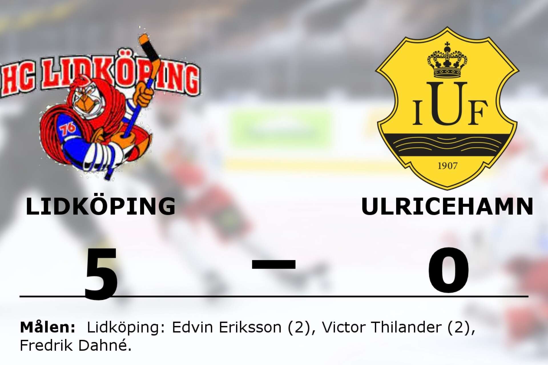 HC Lidköping vann mot Ulricehamns IF