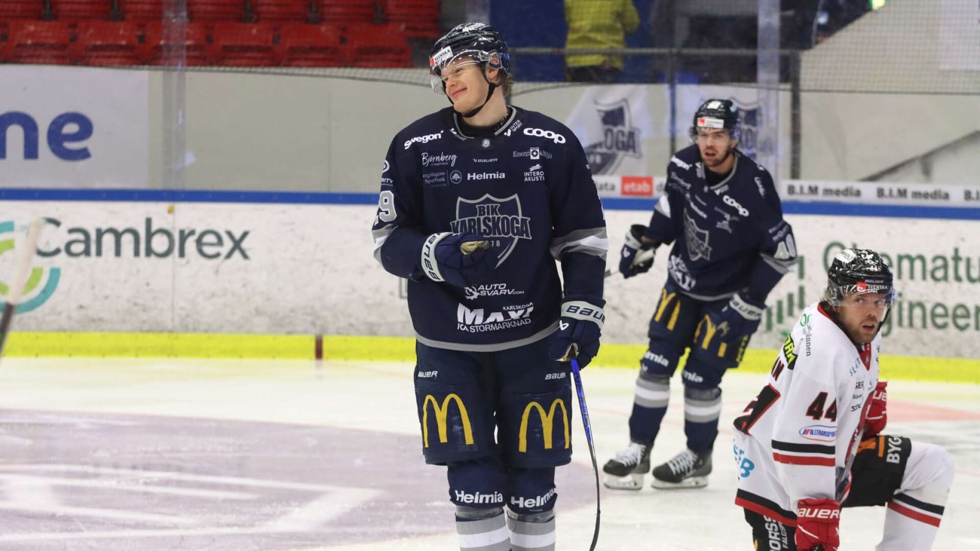 Albin Eriksson efter sitt mål mot Vita Hästen.