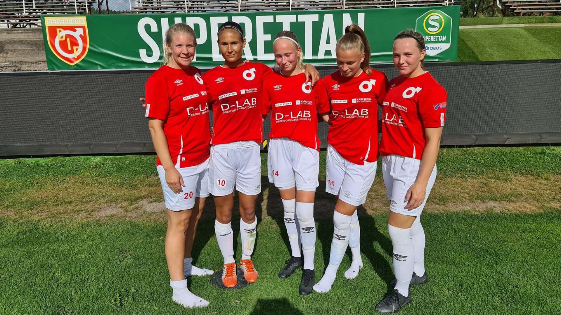 Emma Tryggvesson 1 mål, Jessica Karlsson 2, Jamie Tiuraniemi, 3 Maja Edlund 1 och Tyra Eriksson 3 stod för DIF:s mål.
