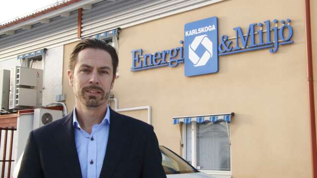 Karlskoga energi och miljö korrigerar nu priset för de kunder med avtalet Karlskoga Klok. På bilden företagets VD Sebastian Cabander.