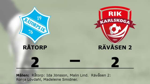 Råtorps IK spelade lika mot RIK Karlskoga