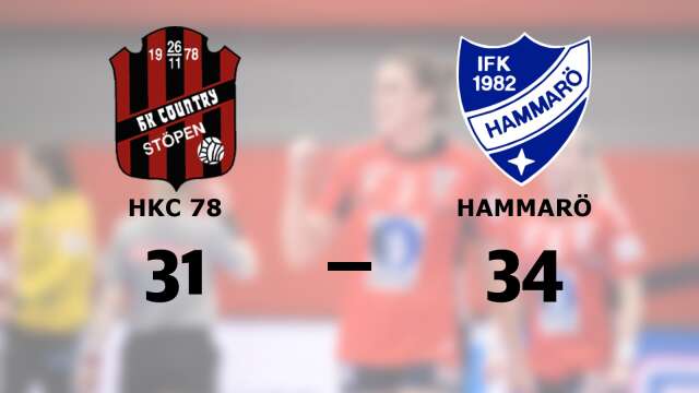 HKC 78 förlorade mot IFK Hammarö