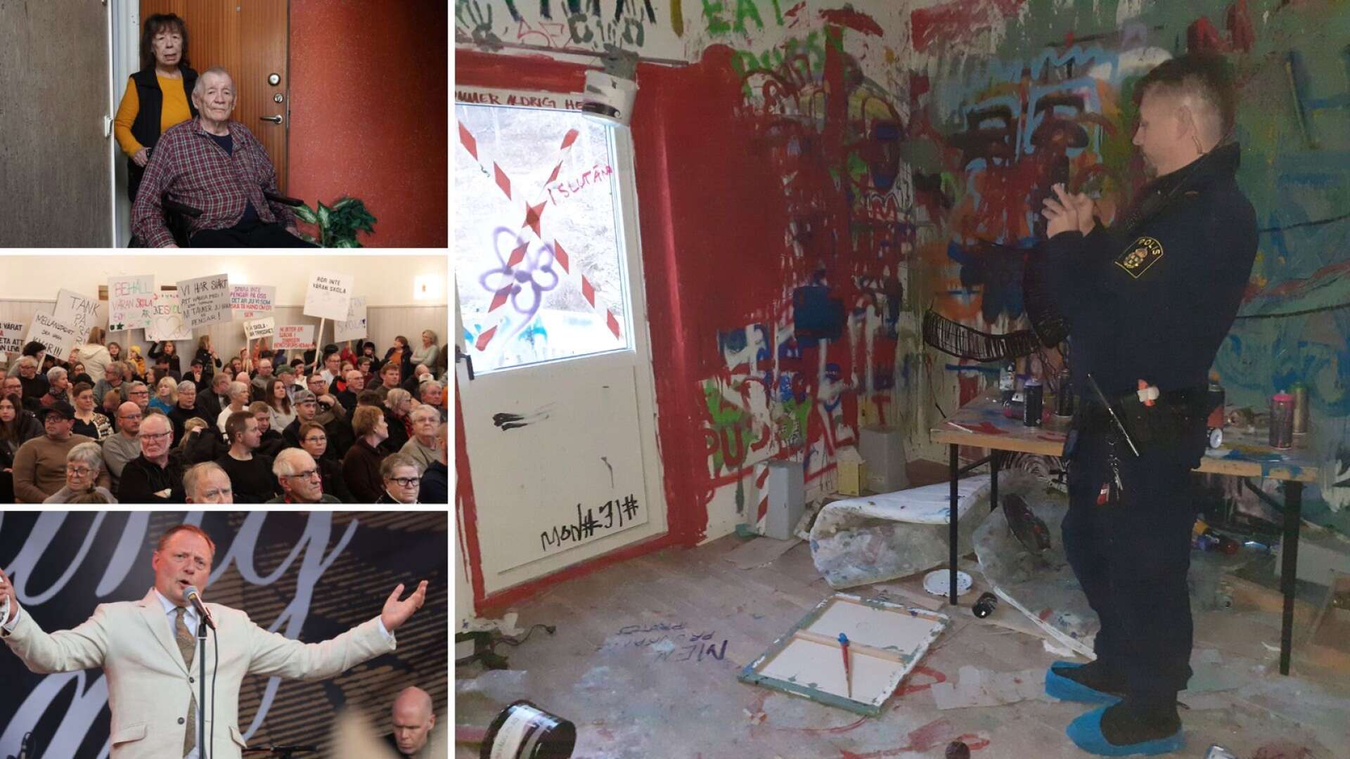 Vandalisering, husrivning och skolprotester – det hinner hända mycket på ett år, både stort och smått