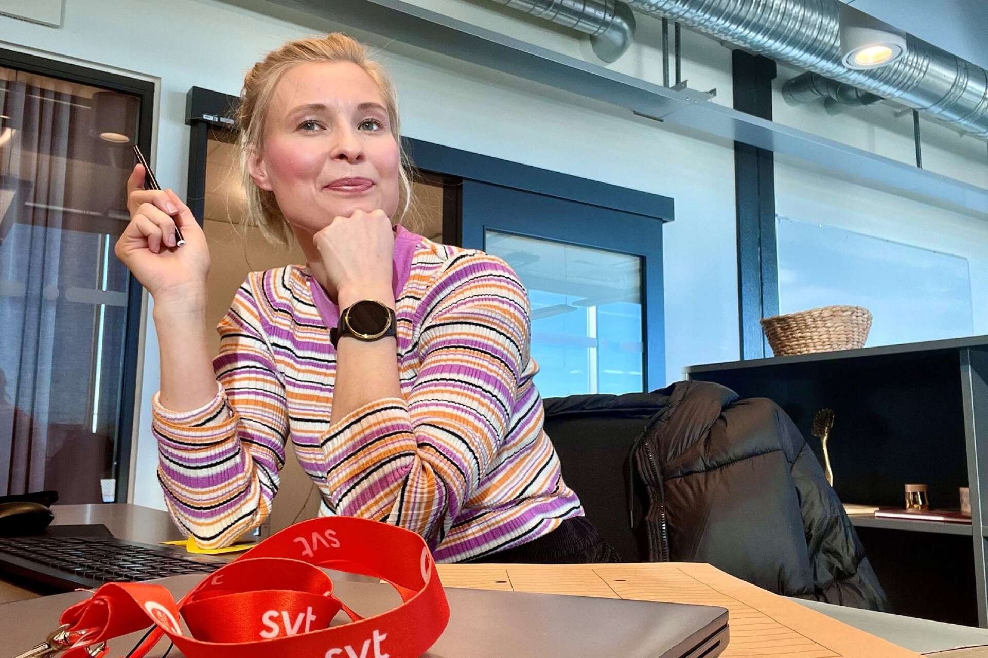 Kristin Bleckberg har jobbat som projektledare för Filip Hammars och Fredrik Wikingssons produktionsbolag, men jobbar nu på SVT i Göteborg.