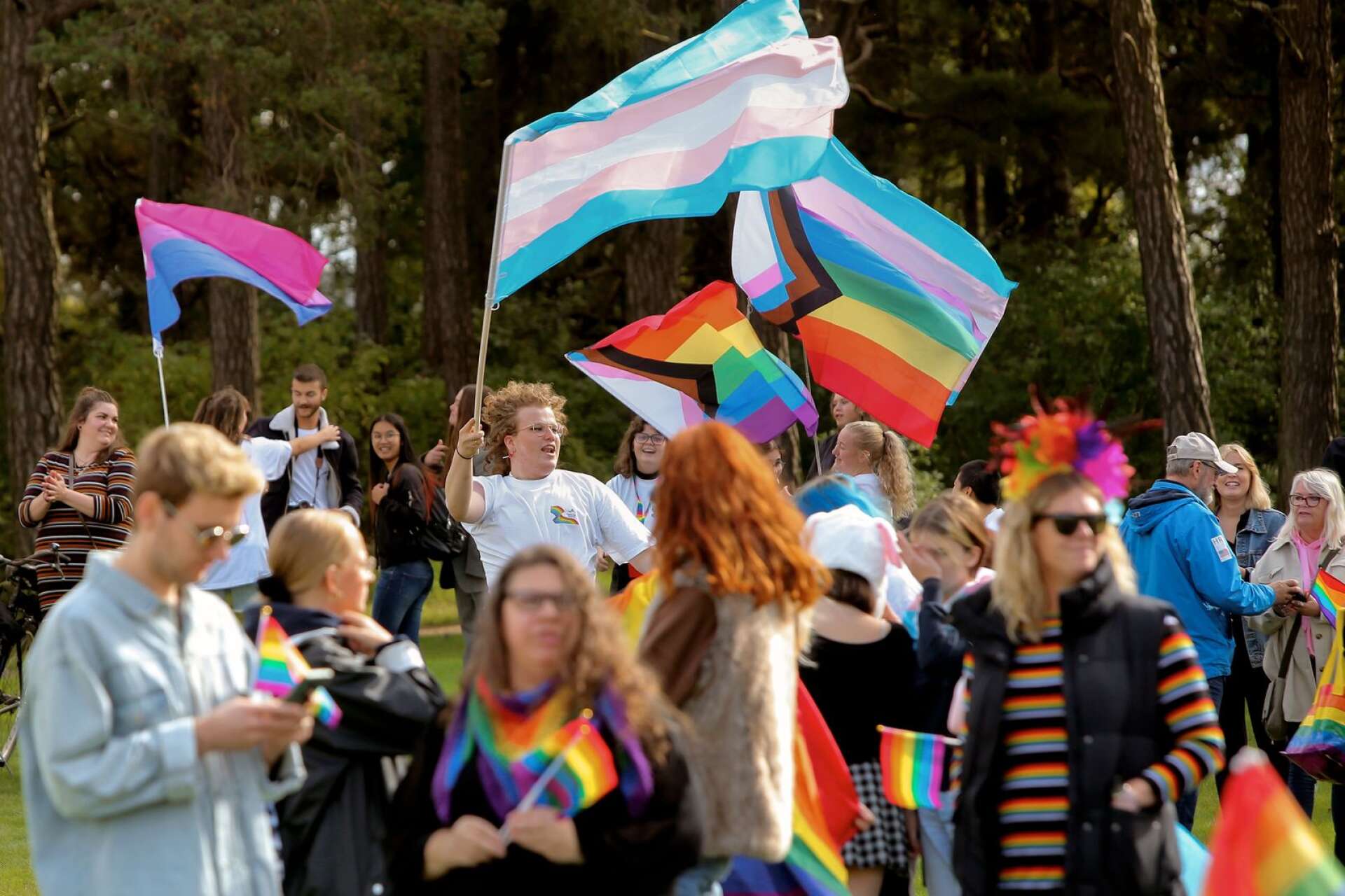 Bild från Lidköping Pride 2021. 