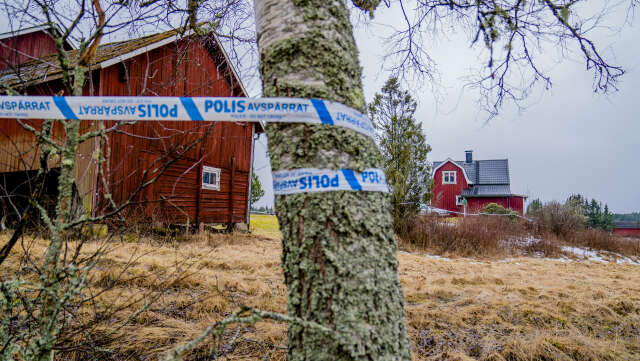Huset i Värmland där kvinnans kropp hittades.