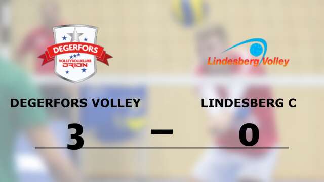 Degerfors Volley Orion vann mot Lindesberg VBK