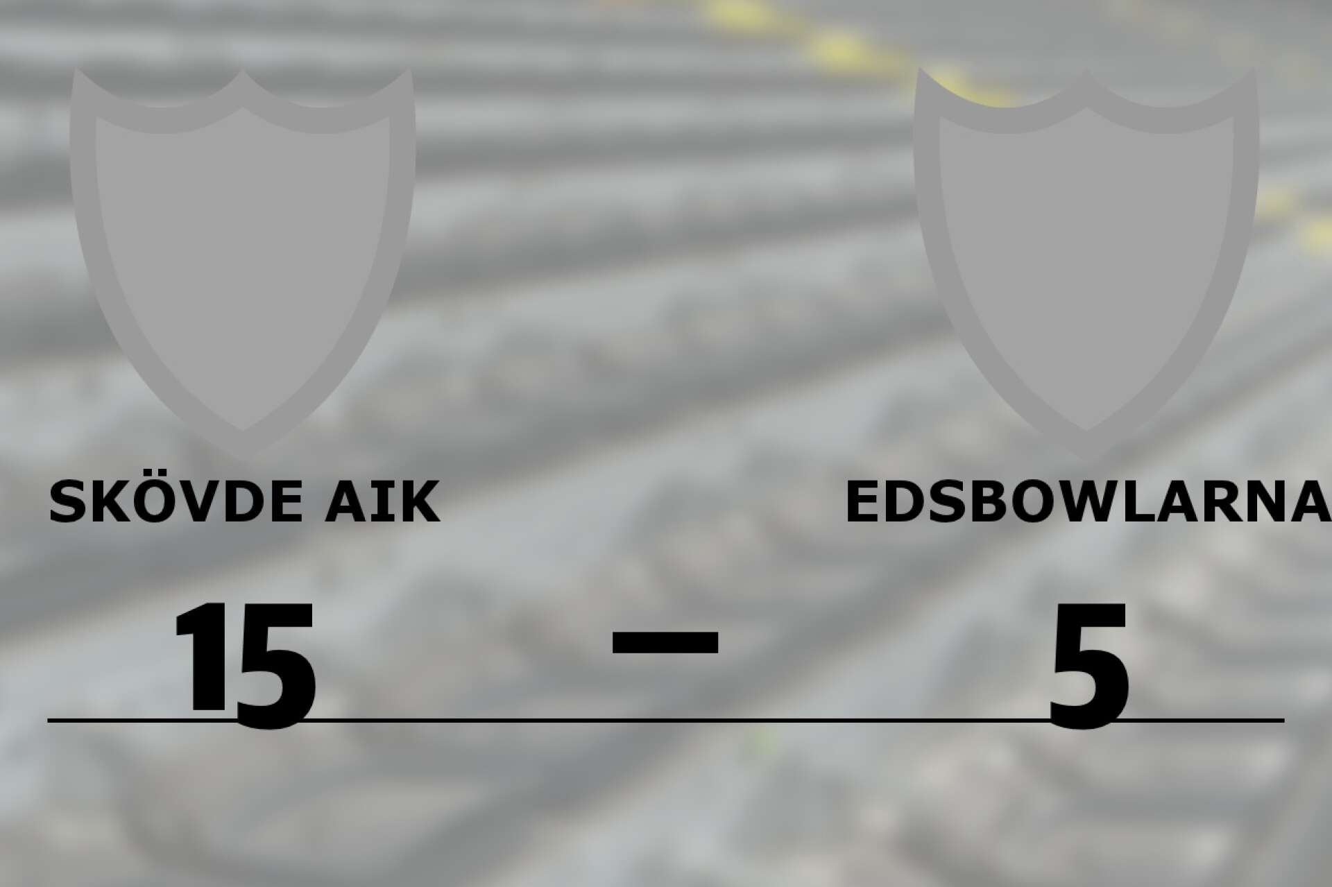 Skövde AIK vann mot Edsbowlarna