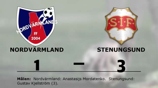 Nordvärmlands FF förlorade mot Stenungsunds IF