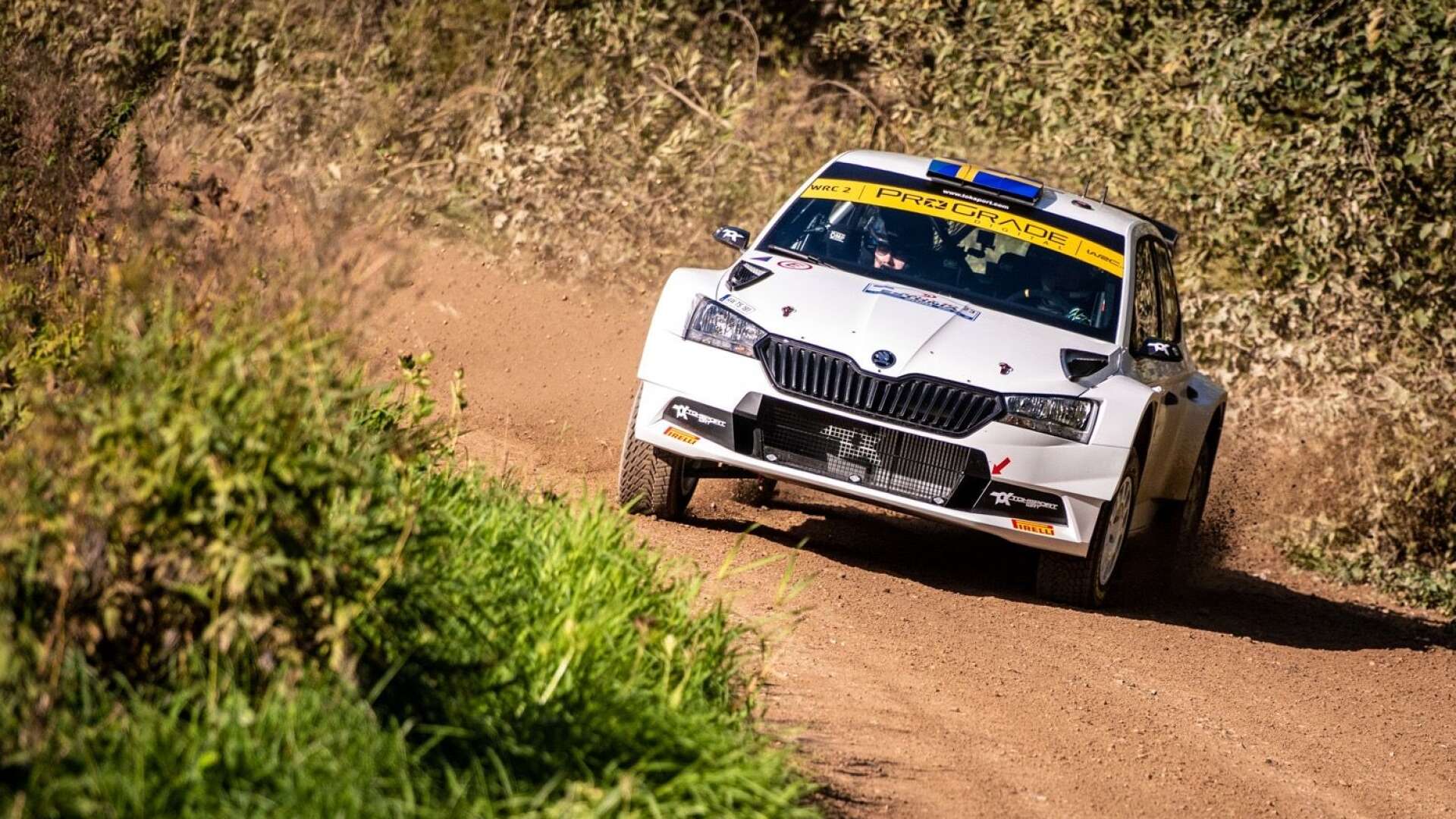 Pontus Tidemand knep tredjeplatsen Estlands VM-rally i WRC2-klassen under söndagen.
