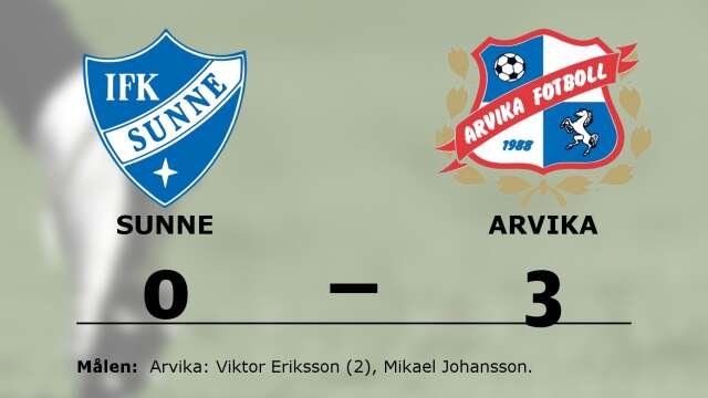 IFK Sunne förlorade mot IK Arvika Fotboll