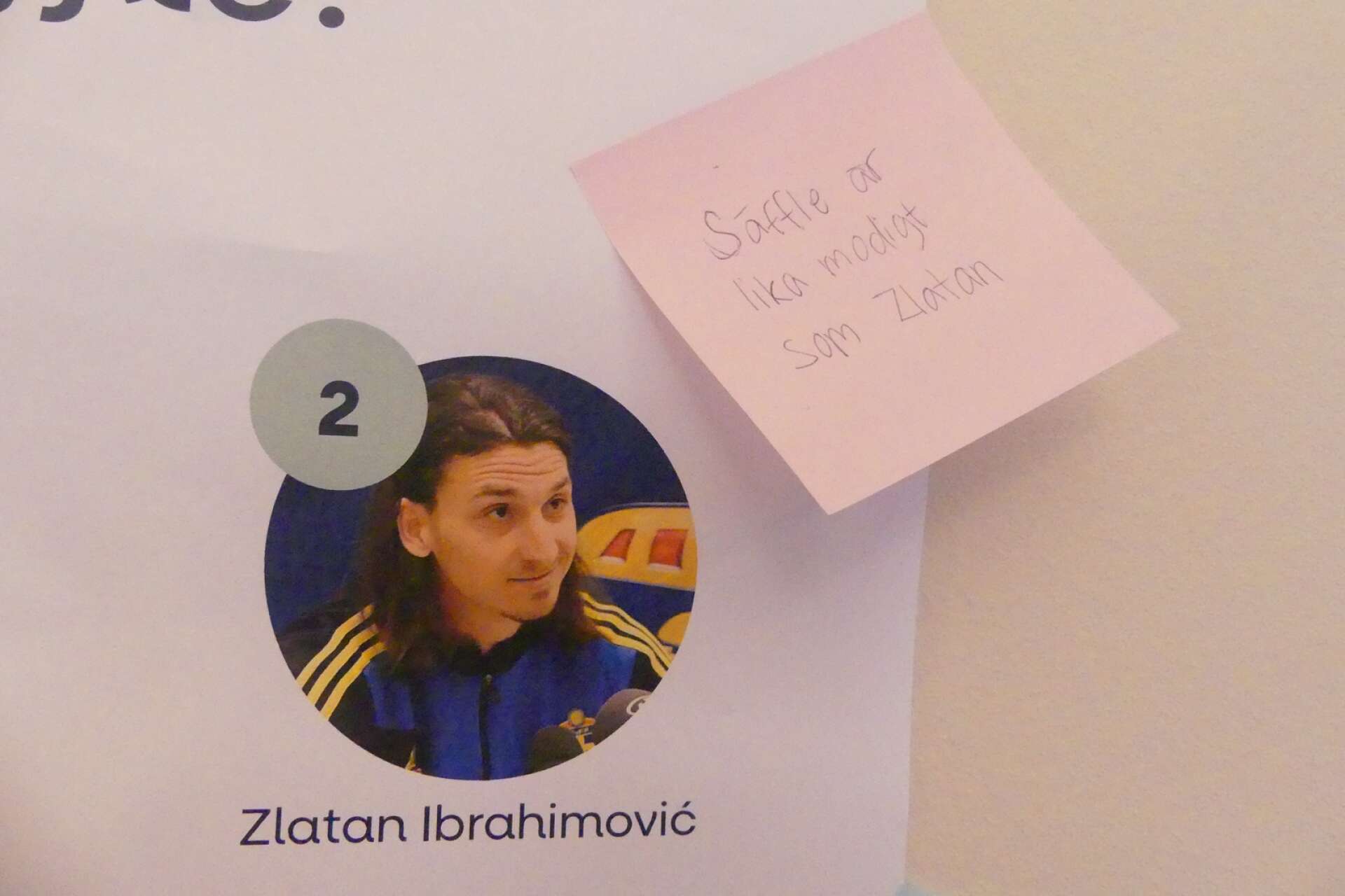 Är Säffle lika modigt som Zlatan? Det tror i alla fall en deltagare under presentationen att Zlatan själv hade sagt.