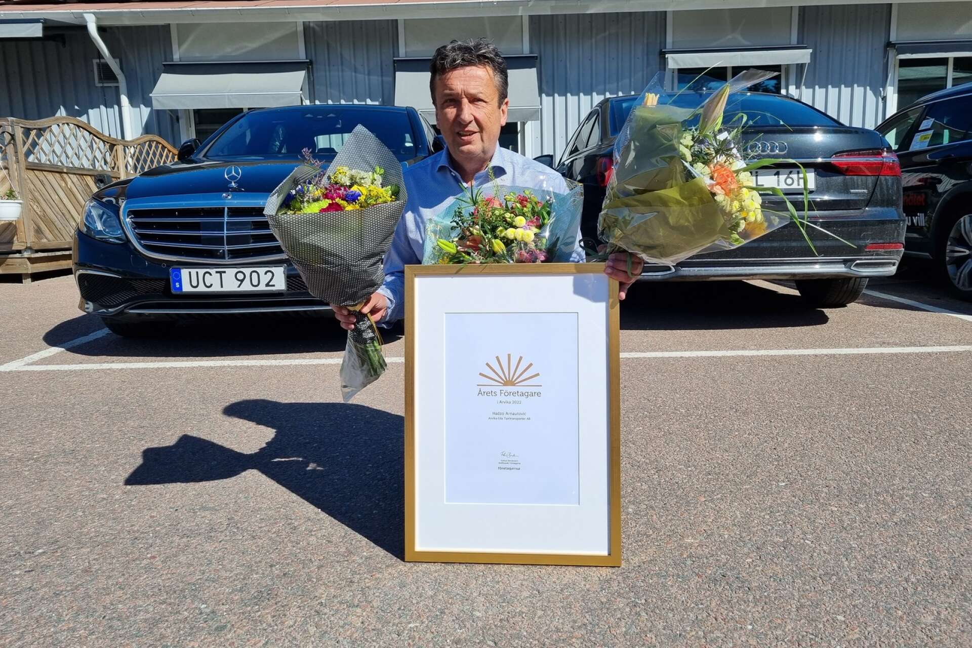 Hadzo Arnautovic, vd och styrelseordförande för Arvika-Eda Taxitransporter AB, har utsetts till årets företagare i Arvika.
