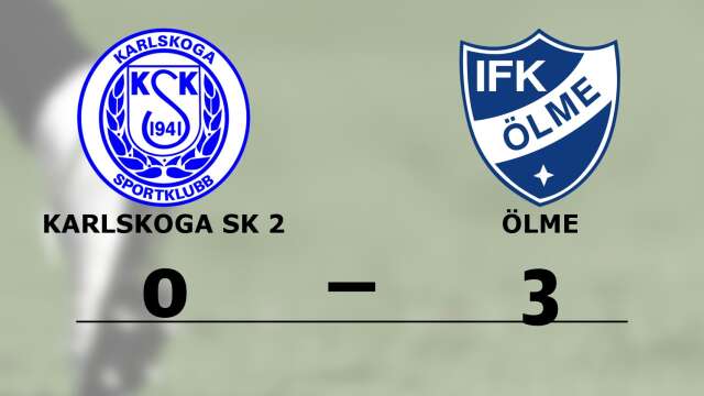 Karlskoga SK förlorade mot IFK Ölme