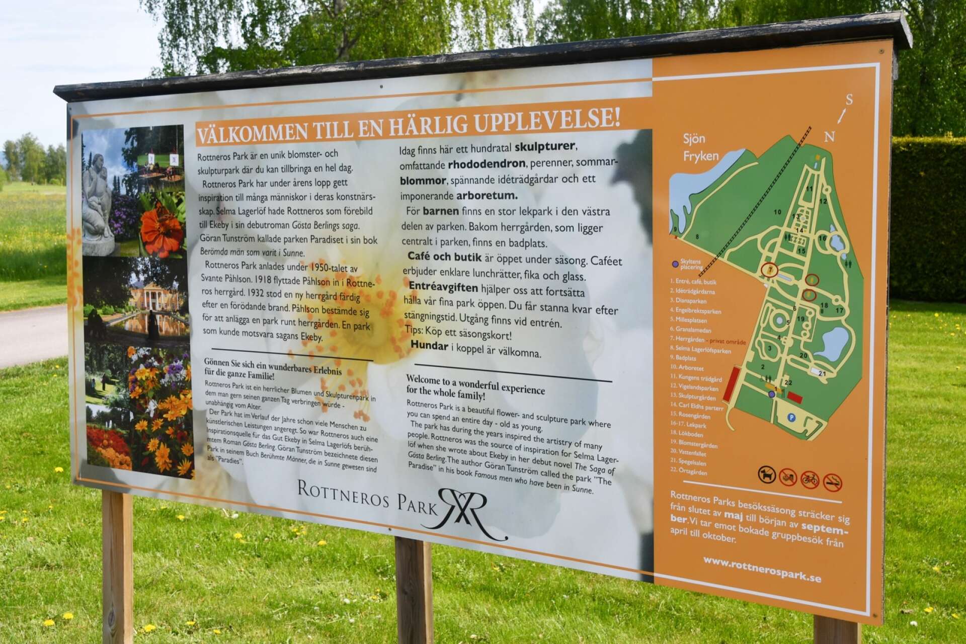 Rottneros park håller ställningarna som ett välbesökt besöksmål.