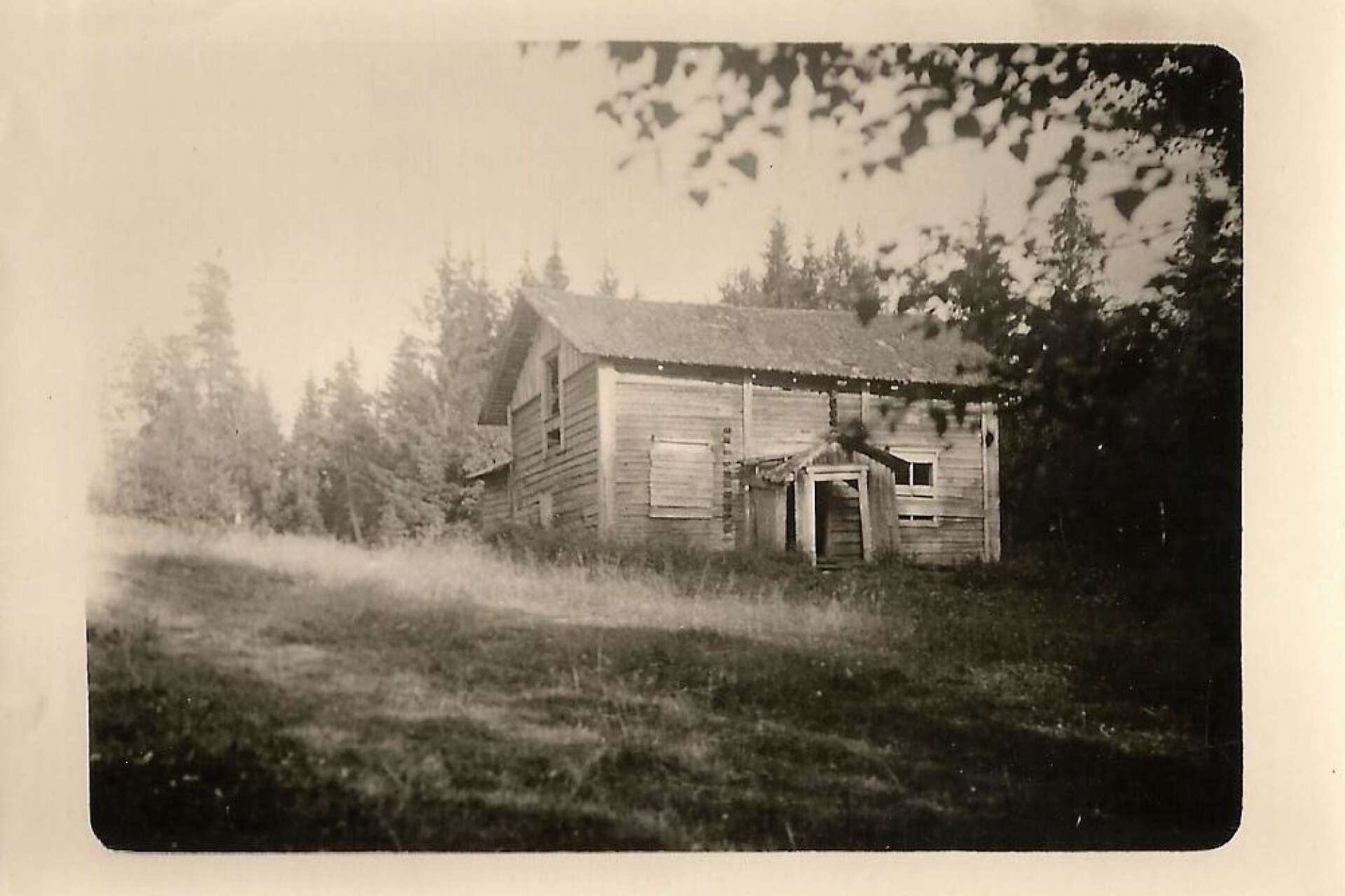 Torpet Törne på Long. Här föddes Tomas Mitells morfars farmor Kristina Gustafsdotter 1850. Bilden kommer från ett fotoalbum som lämnats in till Grums Hembygdsförening.