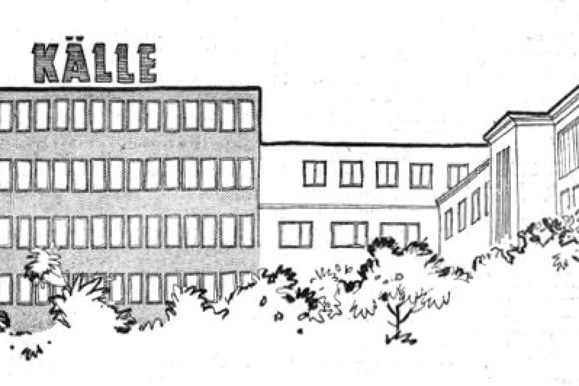 I en annons i Dagens Nyheter på luciadagen 1960 fanns en bild som visade vad som var på gång. Huset till vänster skulle byggas. Det skedde 1961-1962 och gav nya kontorslokaler.