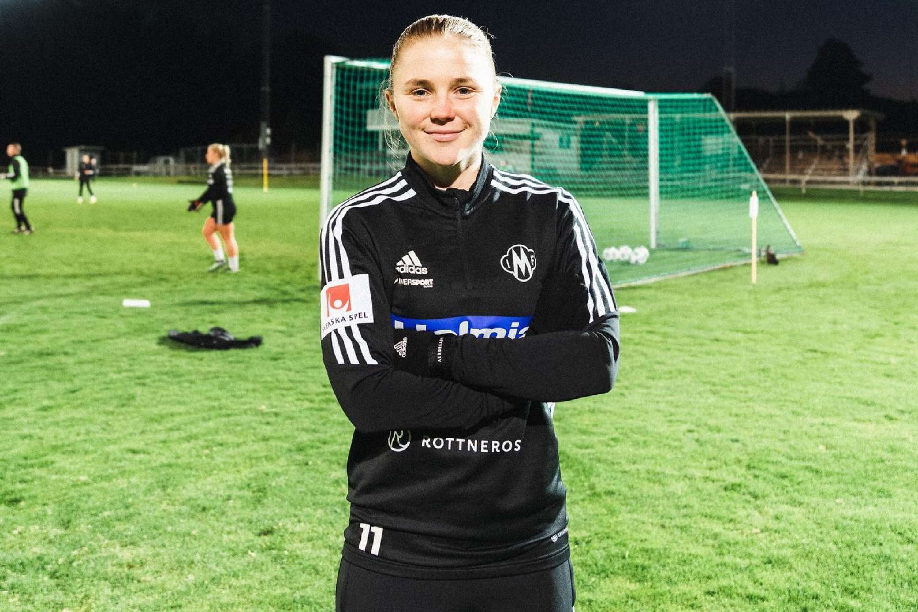 Viktoria Ström är en av spelarna som trivs allra bäst på Strandvallen-