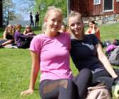 Systrarna Linnea Mattsson och Ida Mattsson var några av deltagarna. 