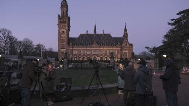 Medieintresset är stort vid Internationella domstolen (ICH) i Haag i Nederländerna på torsdagsmorgonen.