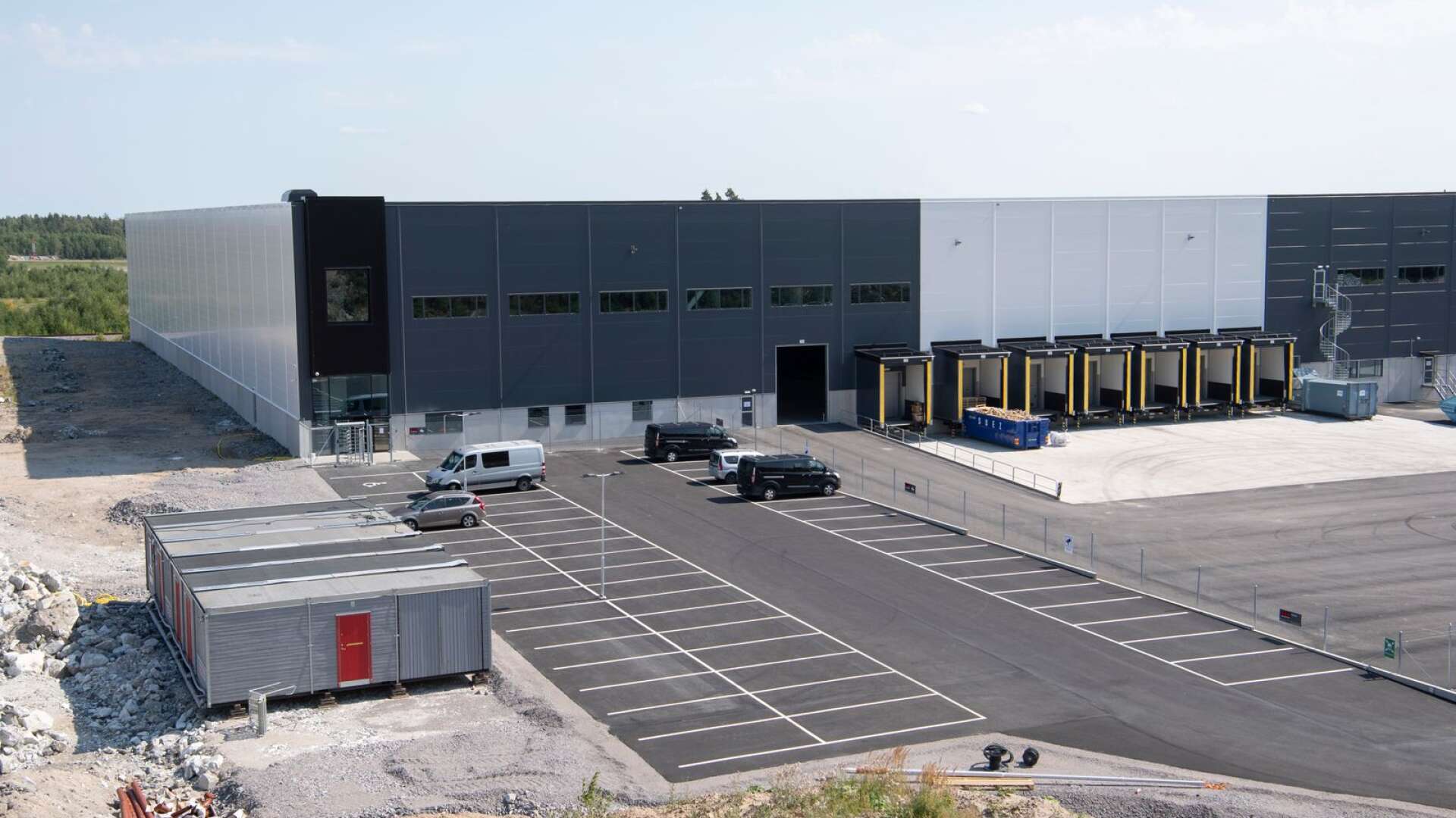 Amazons förmodade lagerlokal utanför Eskilstuna.