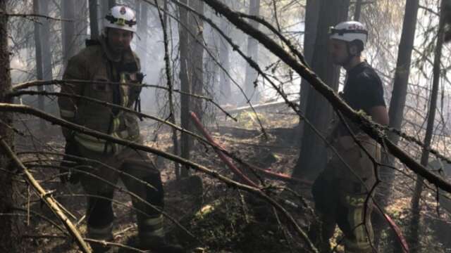 Räddningstjänsten larmades ut på en brand på Jäverön utanför Karlstad vid 14-tiden på midsommarafton.