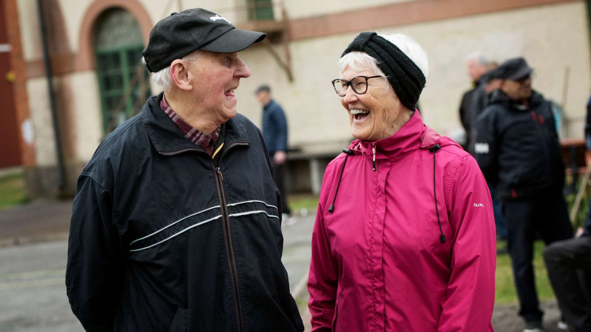 Tävlingens äldsta deltagare Gunnar Söderberg 93 år och Karin Petri 91 år.