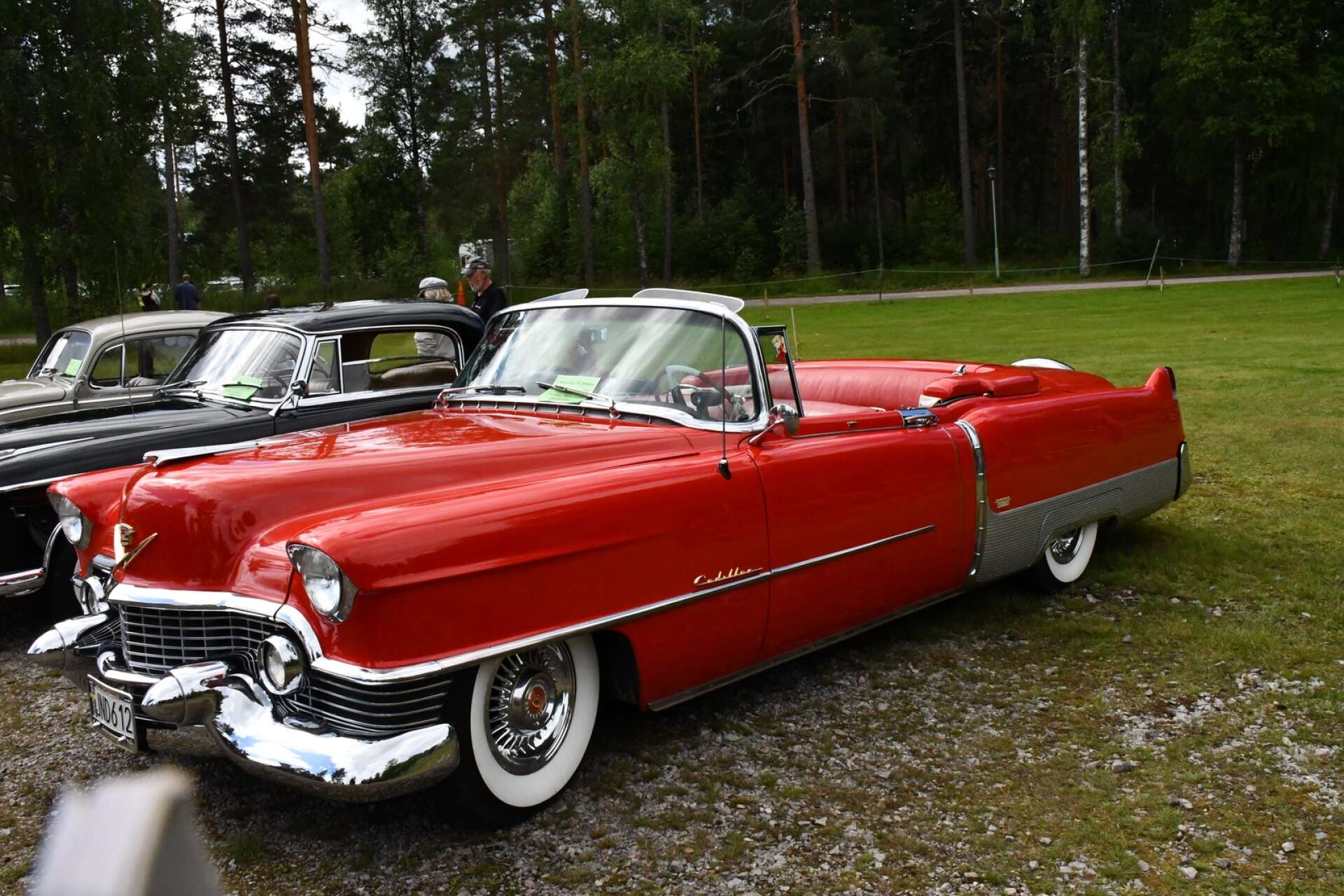 En av de tio bilar som valts ut av juryn till bilparaden: En Cadillac Eldorado 1954. Ägare Stefan Börjesson.