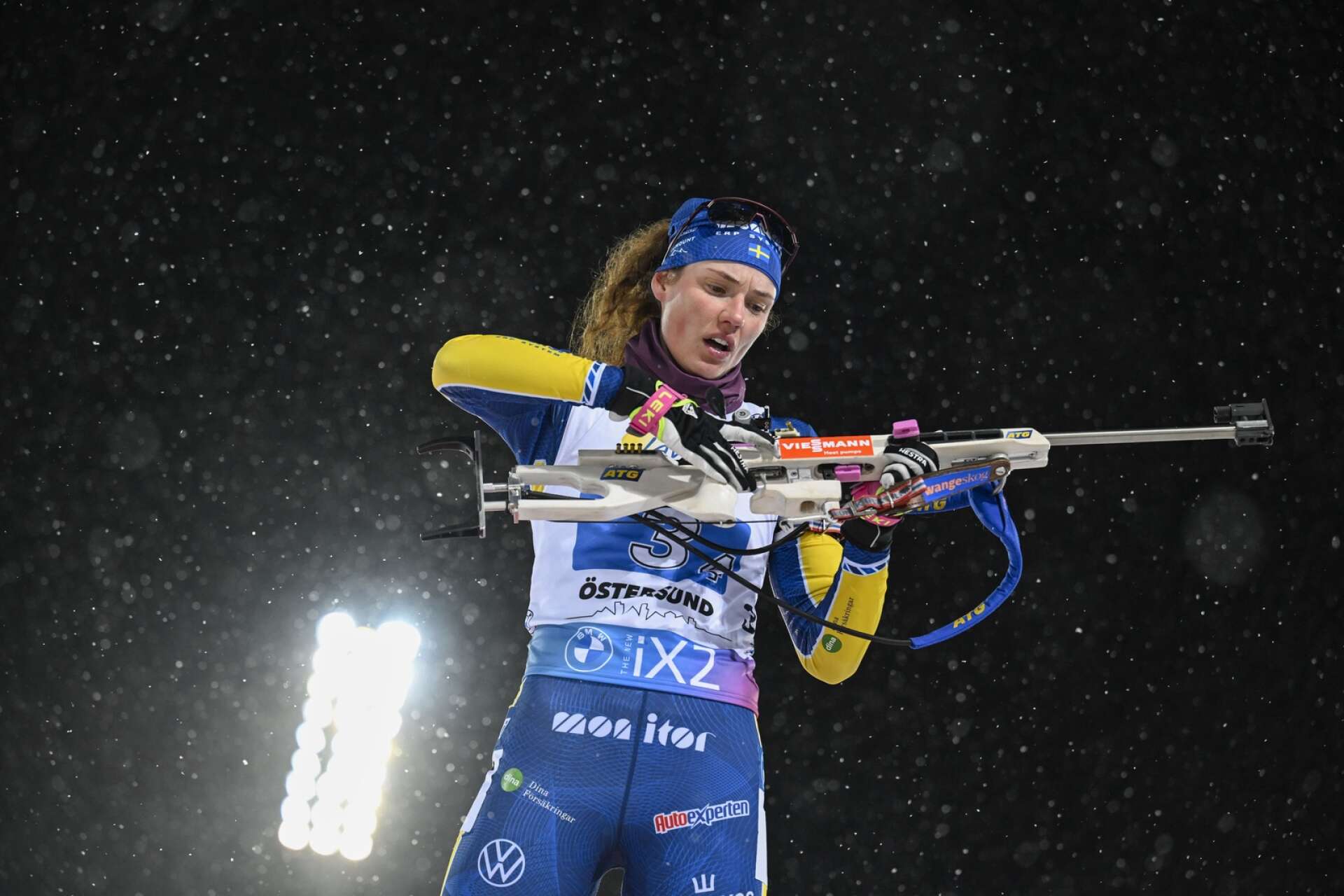 Hanna Öberg sköt för svensk seger, men bommade fyra skott och fick åka en straffrunda.