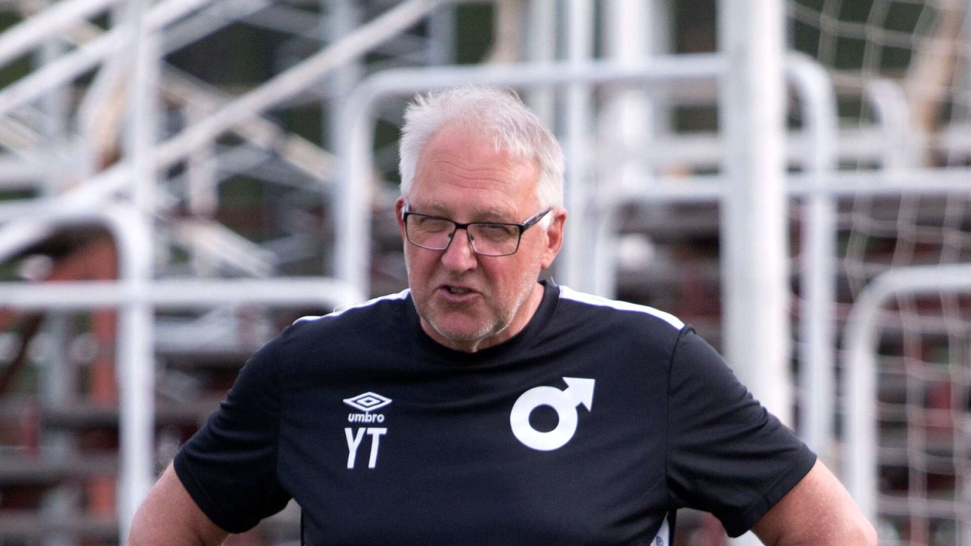Yrjö Toivonen, tränare i Degerfors IF:s damlag. 