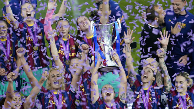 Barcelona är för första gången Champions League-mästare i fotboll på damsidan.
