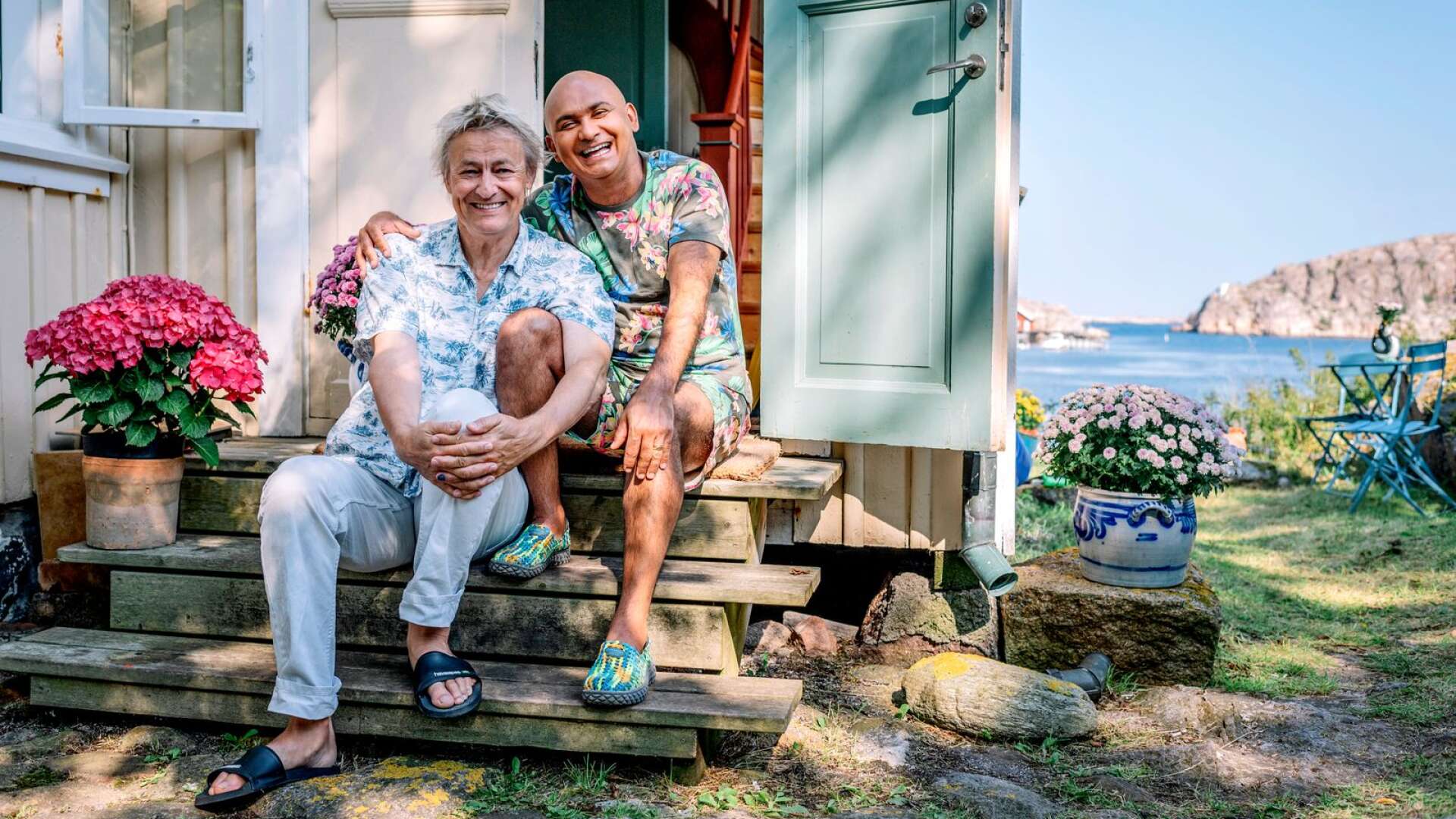 Lars och Junior Lerin öppnade i somras sin sommarbostad för en lång rad gäster - nu är det dags för premiär på programserien Lerins sommarö i SVT.