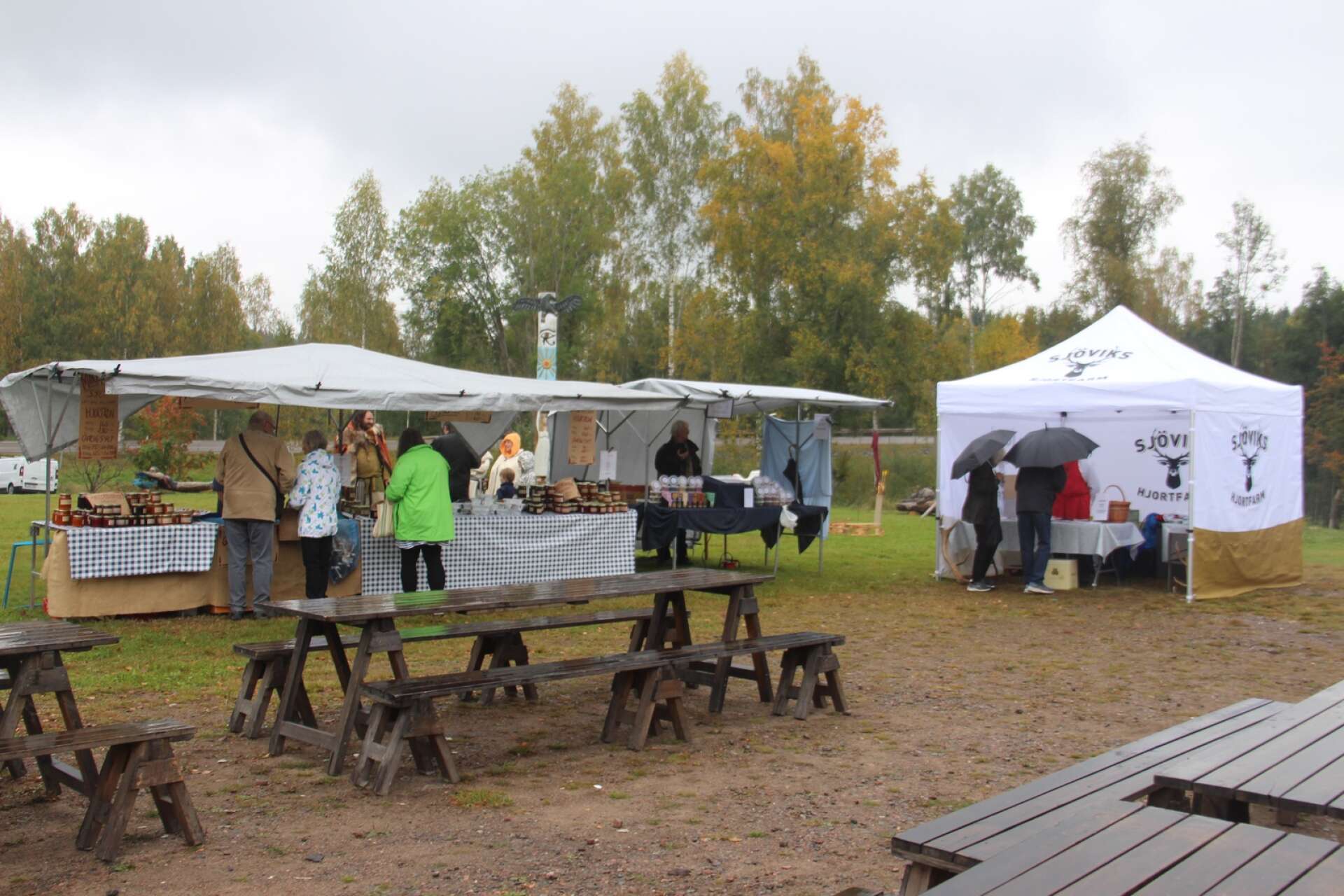 En av stationerna i matfestivalen Smaka på Värmland fanns på Wiksfors bruk.