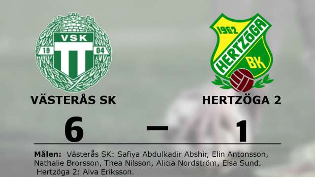 Västerås SK vann mot Hertzöga BK