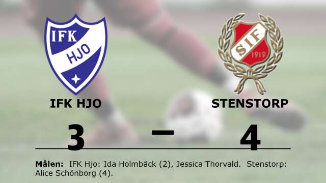 IFK Hjo förlorade mot Stenstorps IF