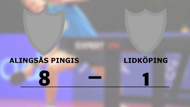 Alingsås Pingis vann mot IFK Lidköping