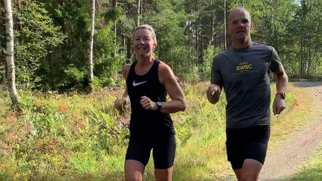 Emelie Lundin och Pär Atuma Nilsson sprang Hemmavasan med distanserna 45 respektive 90 kilometer under lördagen. 