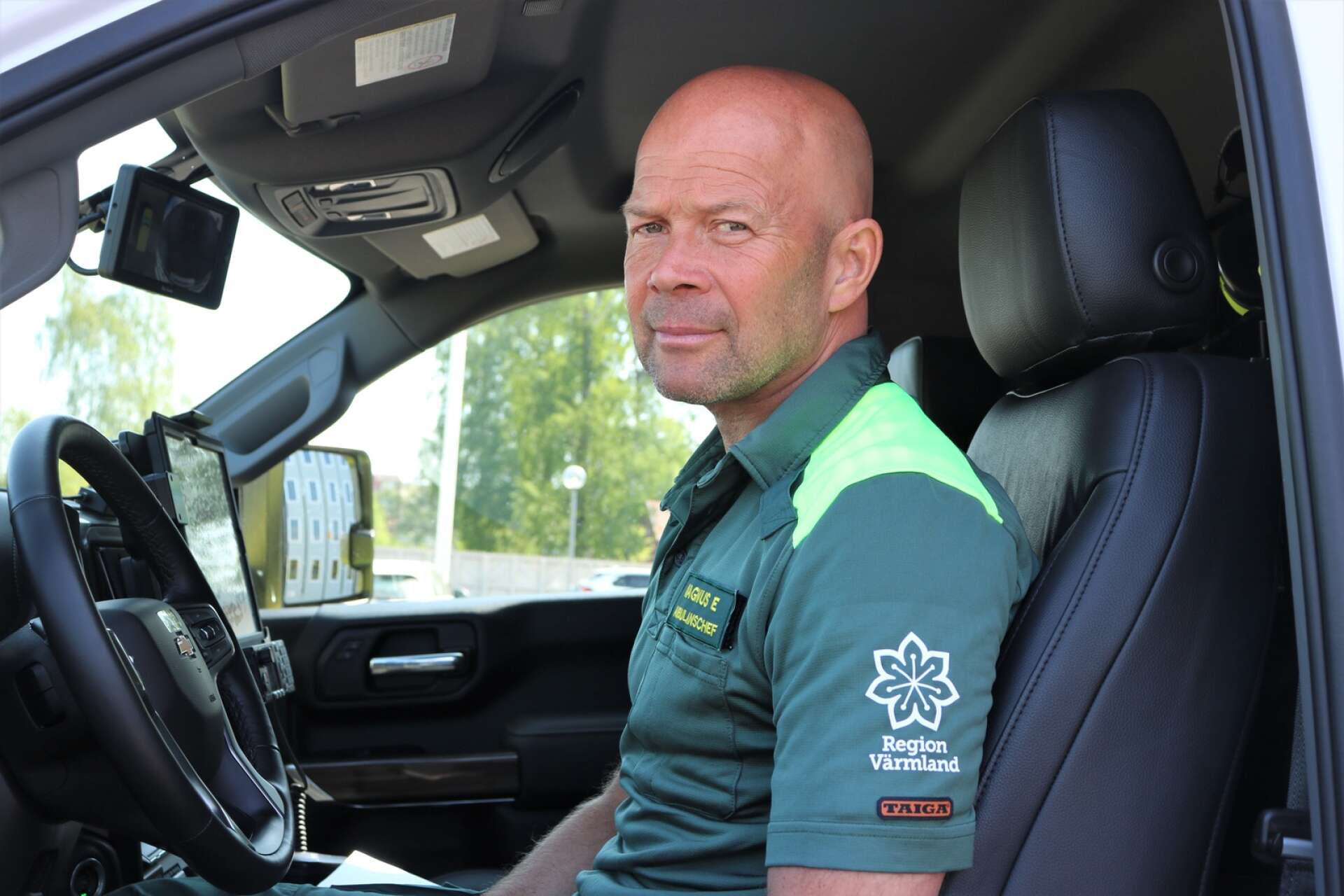 Magnus Ericsson berättar att han kan sakna att köra ambulans. 