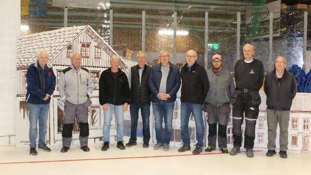 Från vänster Per-Olov Örtlund, Rolf Johansson, Roger Fogde, Sören Kronberg, Sören Mattson, Uno Rööhs, Håkan Stange, Ove Svensson och Göran Olsson. 